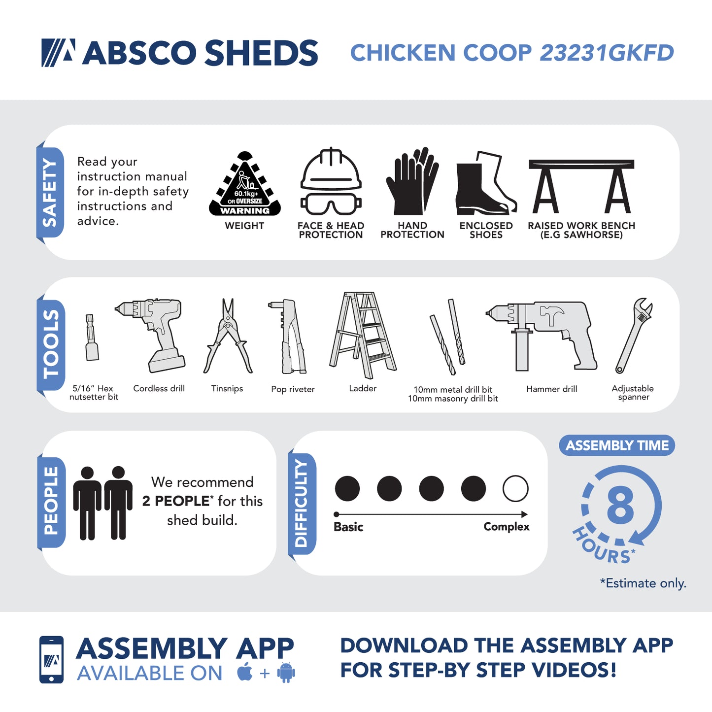 Chicken Coop – 2.26mL x 2.22mW x 2.00mH