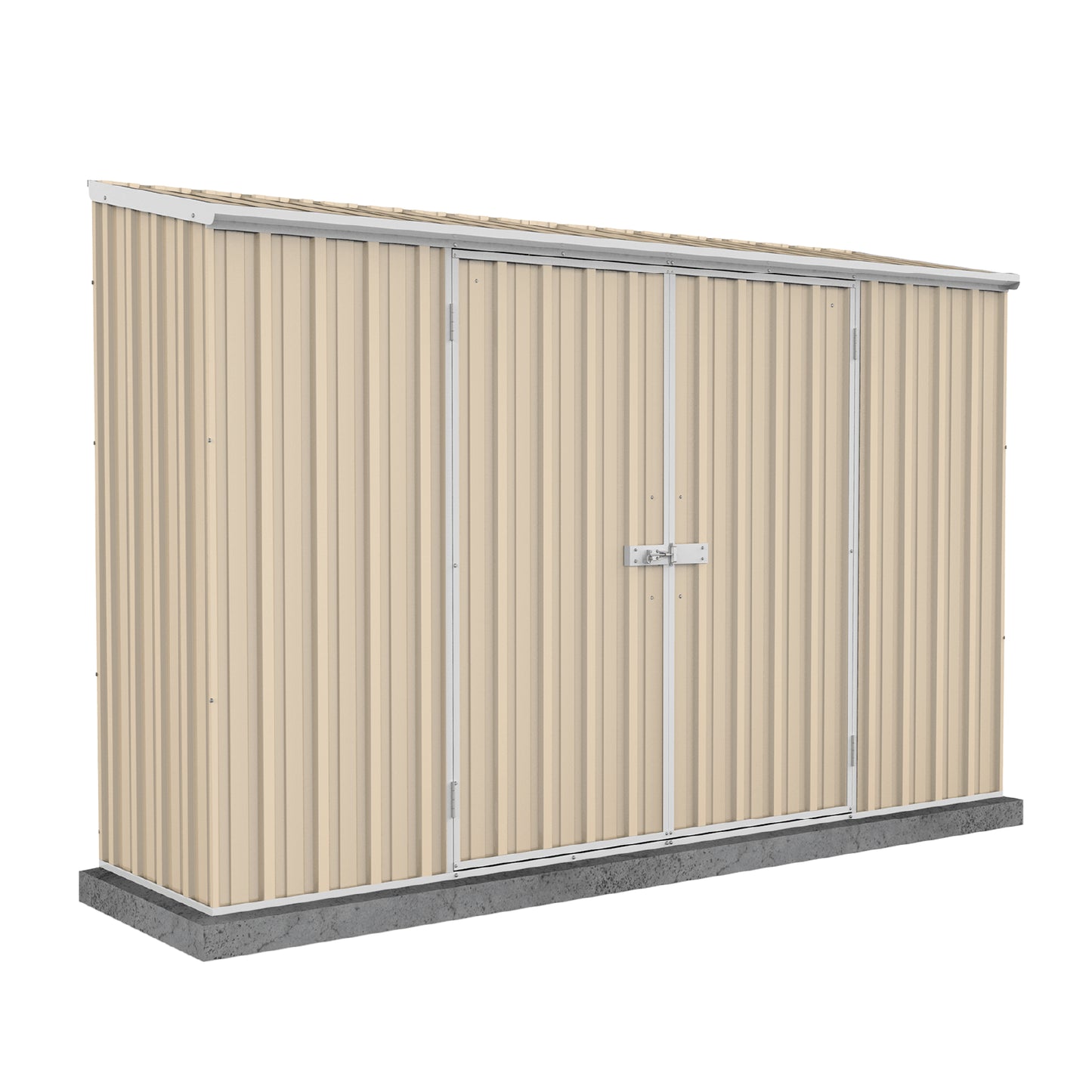 Absco Economy Garden Shed Double Door 3.00mW x 0.78mD x 1.95mH