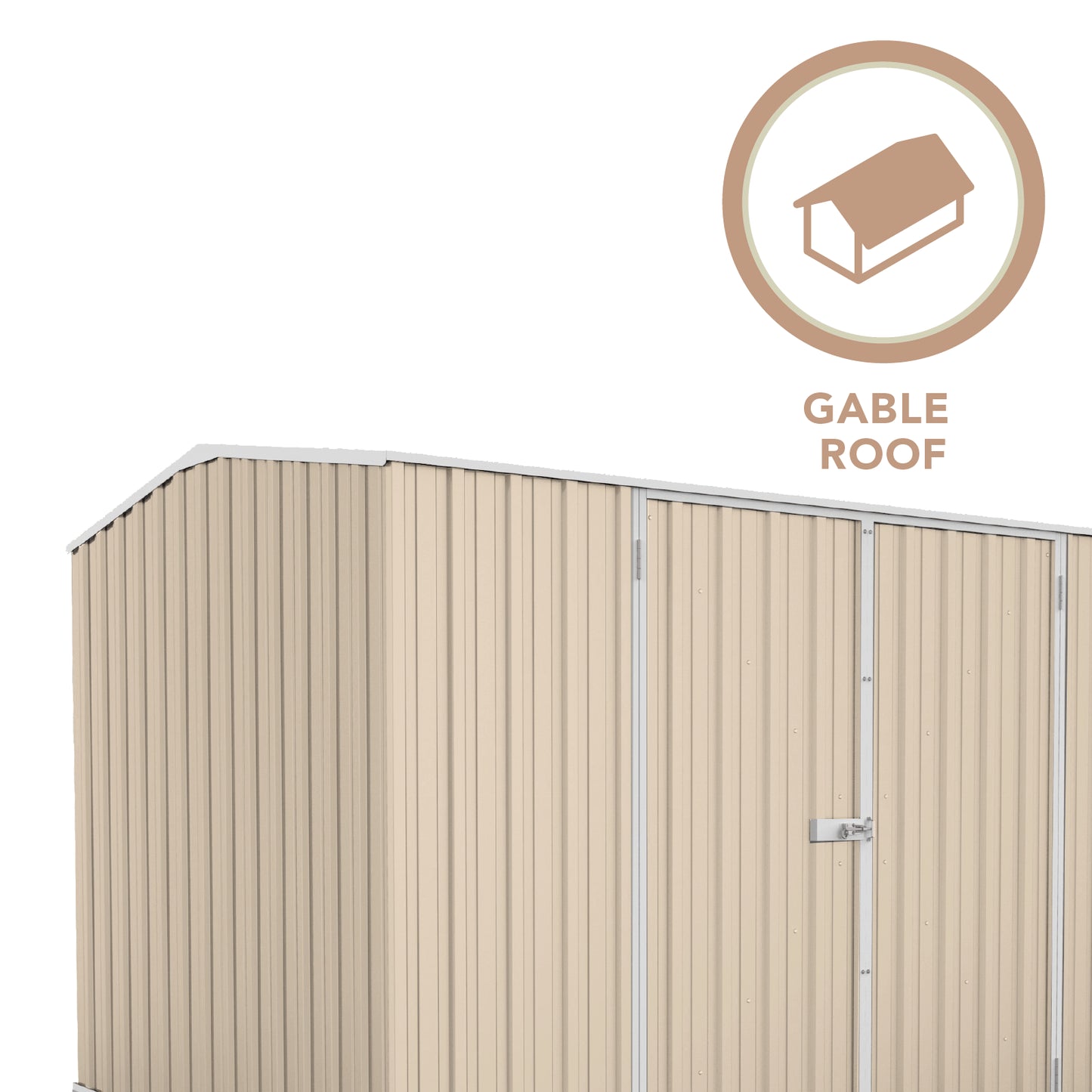 Absco Economy Garden Shed Double Door 3.00mW x 2.26mD x 2.00mH