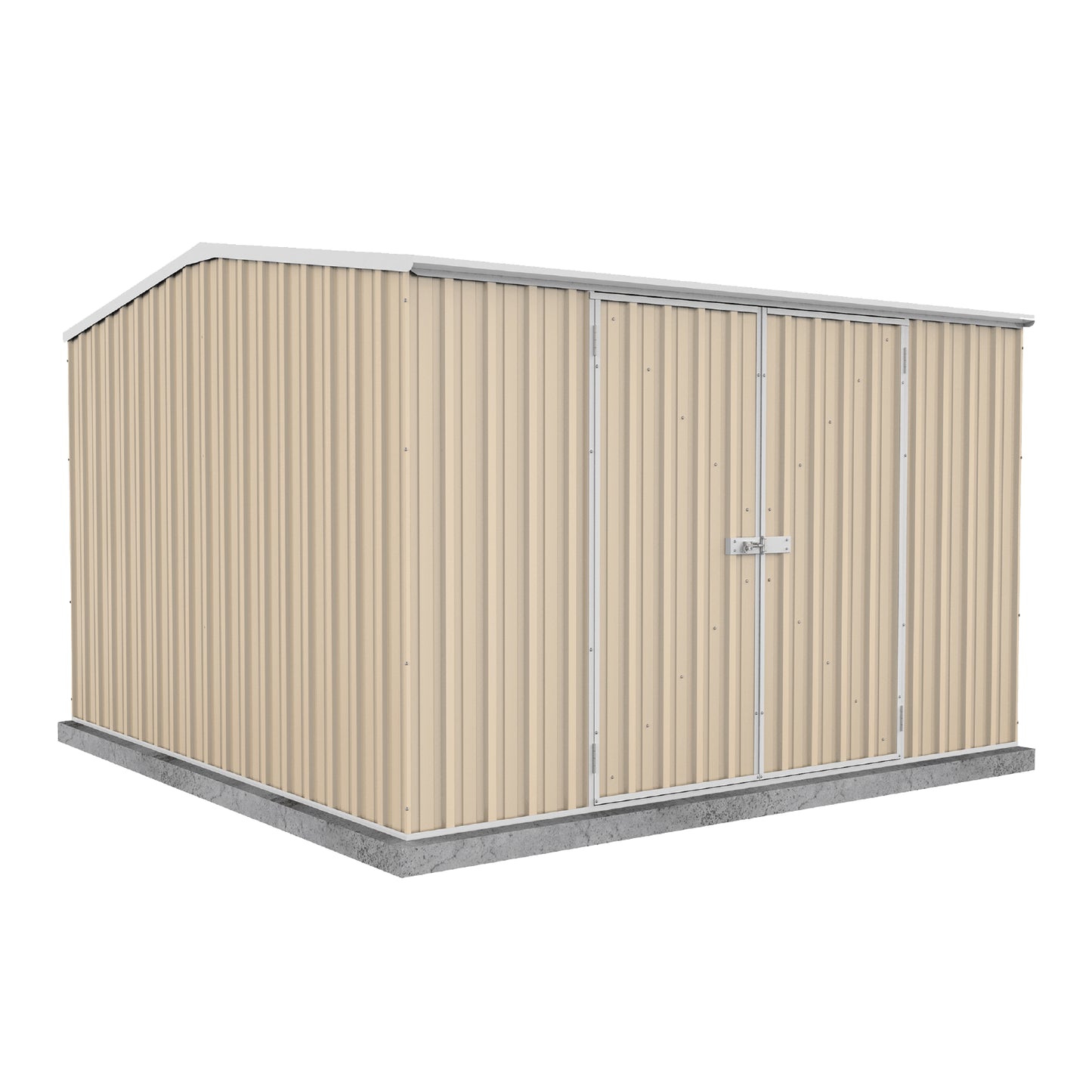 Absco Economy Garden Shed Double Door 3.00mW x 3.00mD x 2.06mH