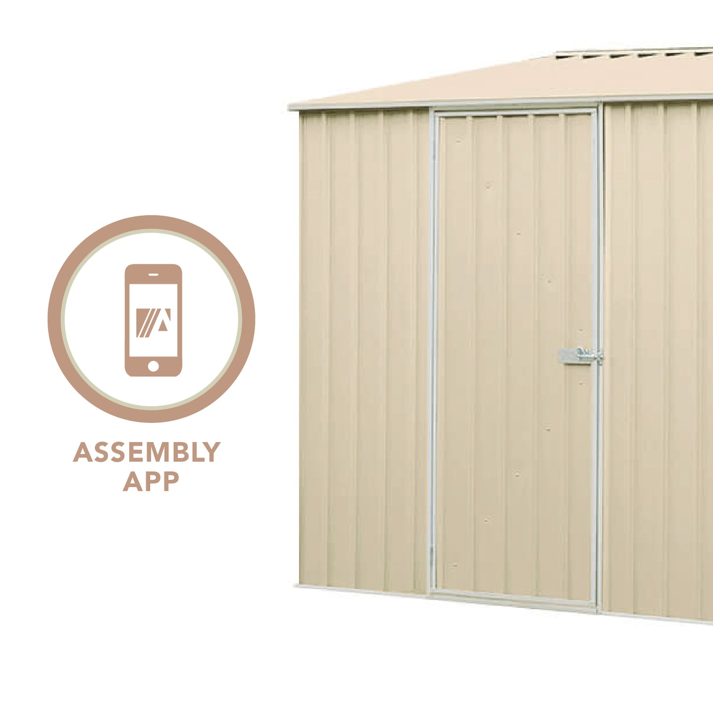 Absco Economy Workshop Shed Triple Door 5.22mW x 2.26mD x 2.06mH