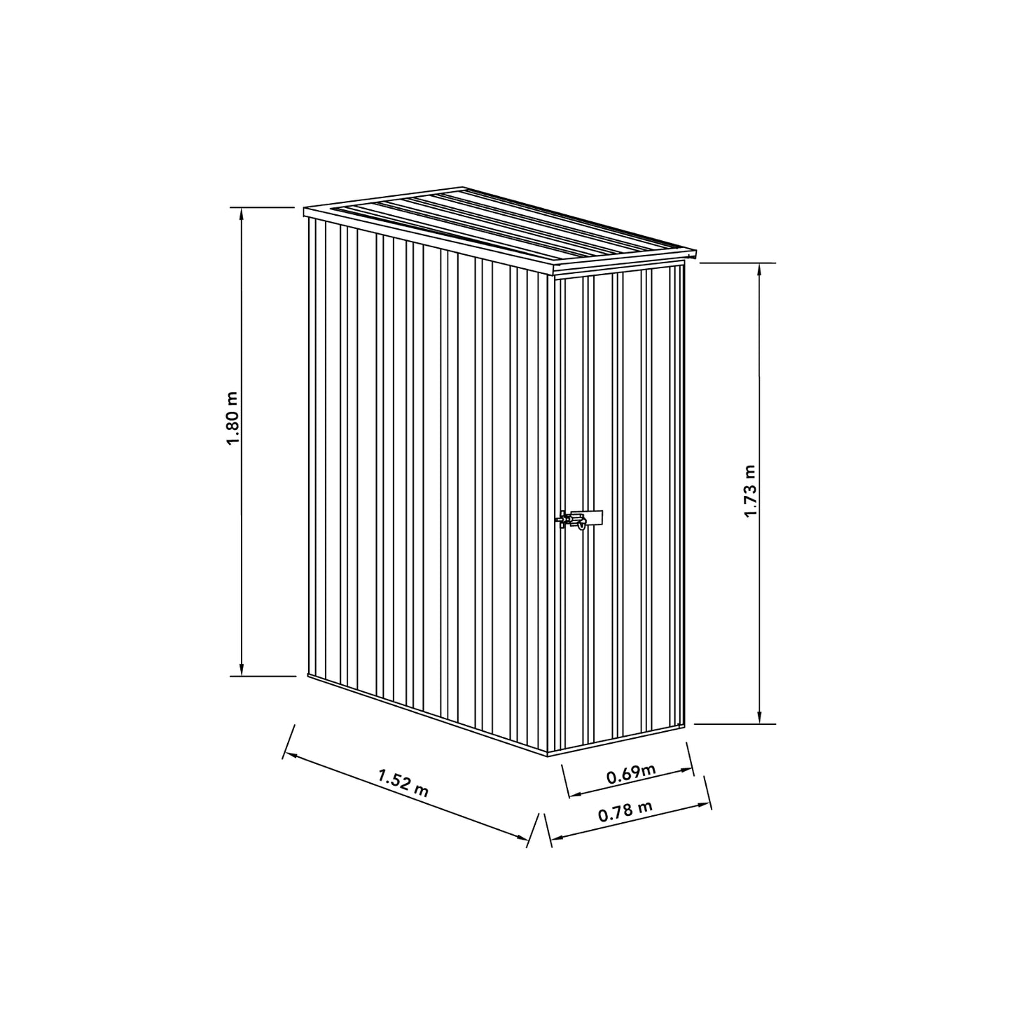 Basic Shed Kit – 0.78mW x 1.52mW x 1.80mH