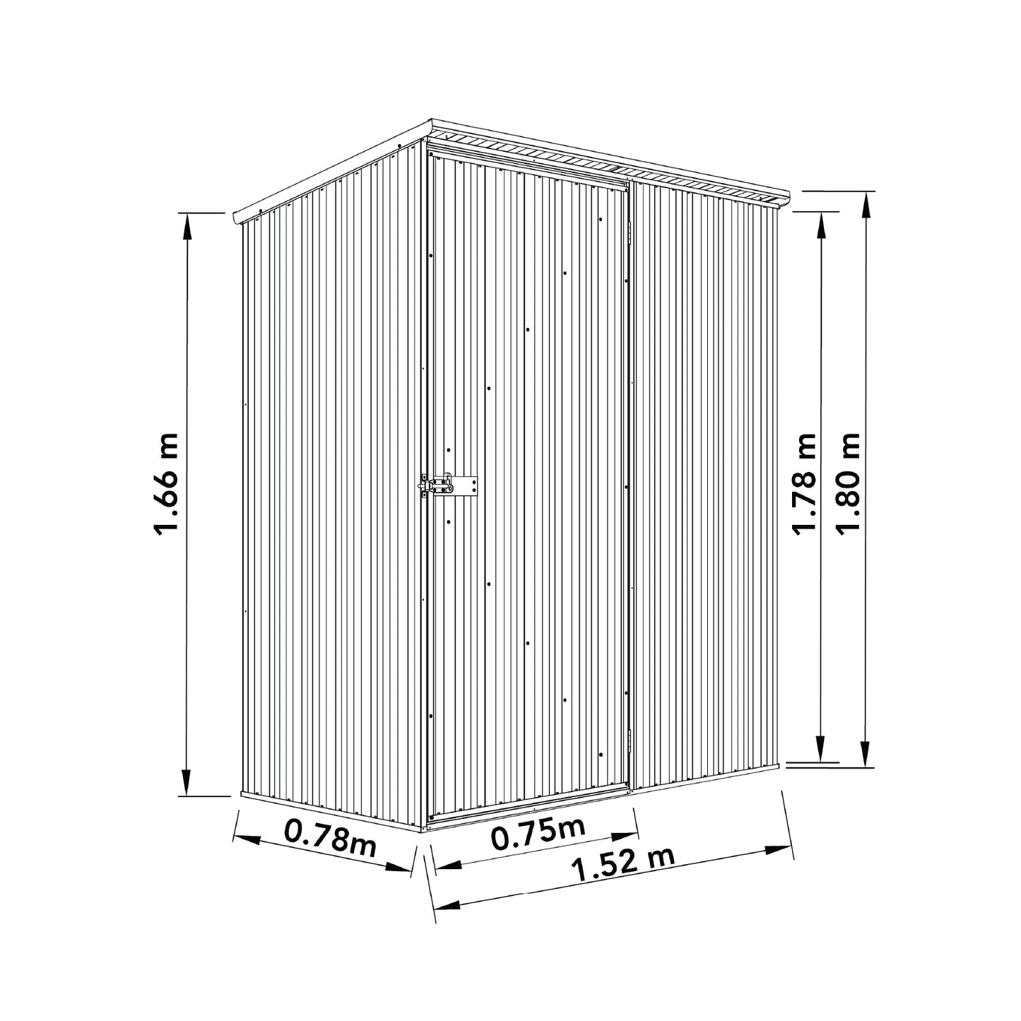 Space Saver Storage Unit – 1.52MW X 0.78MD X 1.80MH