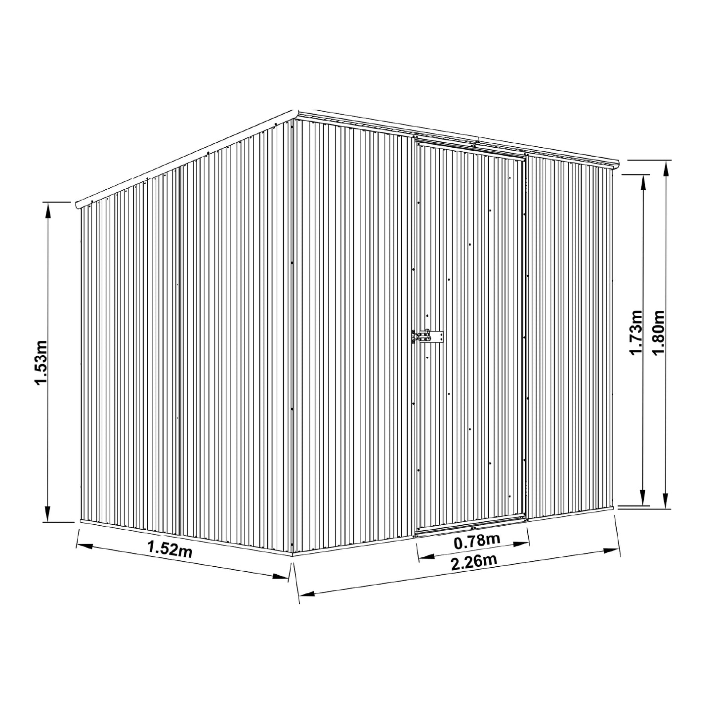 Space Saver Storage Unit – 2.26mW x 1.52mD x 1.80mH