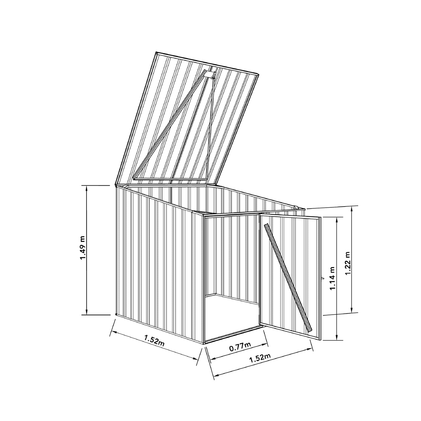 Pool Pump Cover – 1.52mW x 1.52mD x 1.49mH